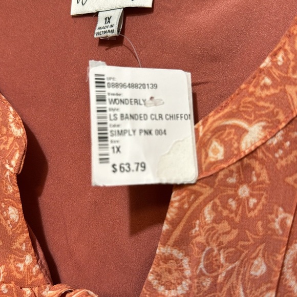 NWT Wonderly women’s blouse - Picture 4 of 6